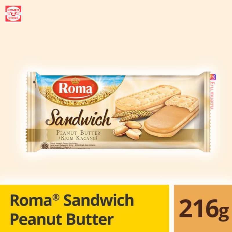 

ROMA SANDWICH PEANUT/CHOCOLATE 216GR