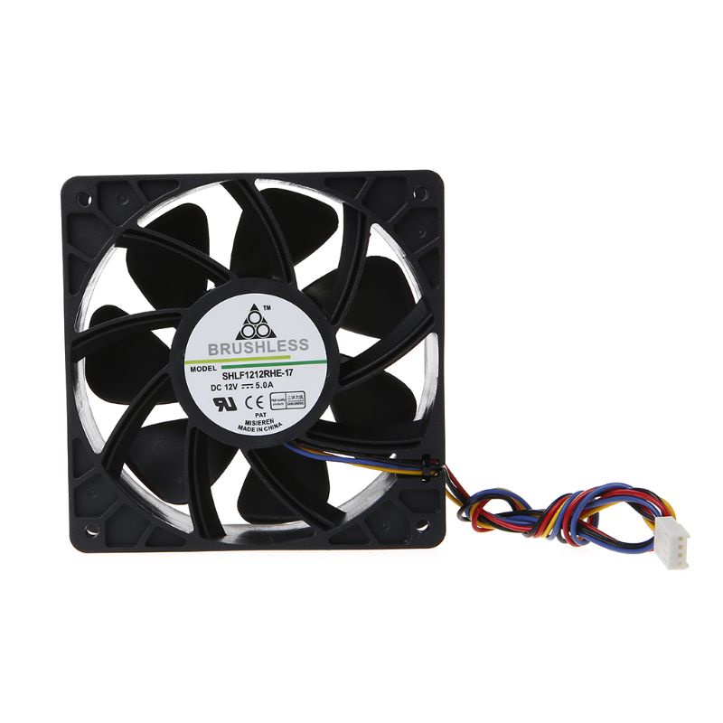 Bt Dual Bearing CPU Cooling Fan DC12V 5A 12cm 12038 PWM 7500RPM Kipas Pendingin Airfolw Tinggi Tidak Berisik Untuk Sasis PC S7 S9