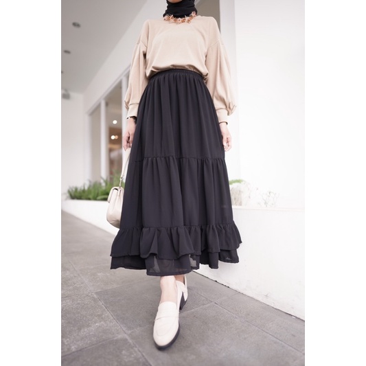 DARA SKIRT / rok korea / korean skirt / rok midi / midi skirt