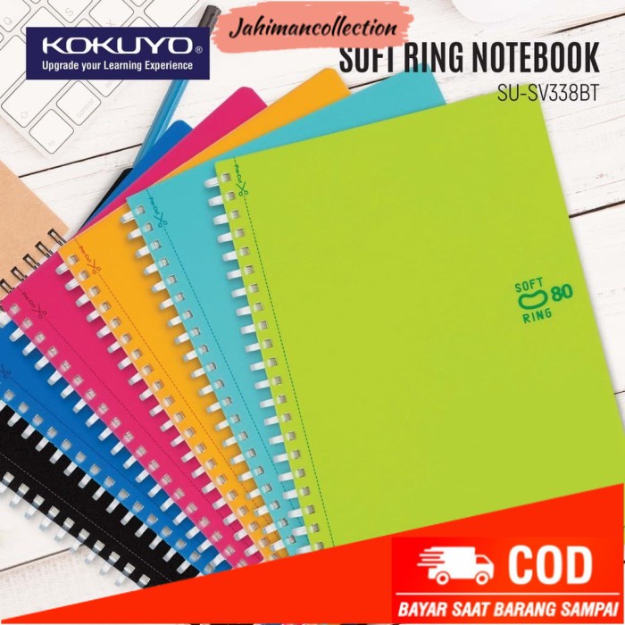 

✨ BISA COD ✨ KOKUYO NOTEBOOK SOFT RING S-SV338BT A5 80 SHEETS - PINK