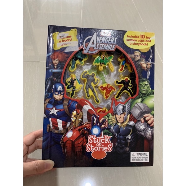 Preloved Book - Marvel Avengers Stuck on Stories Book