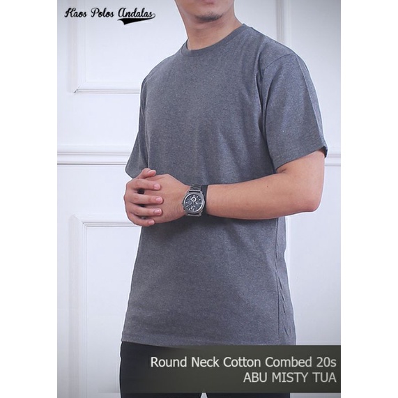 KAOS POLOS COTTON COMBED 20S LENGAN PENDEK SERI WARNA 1