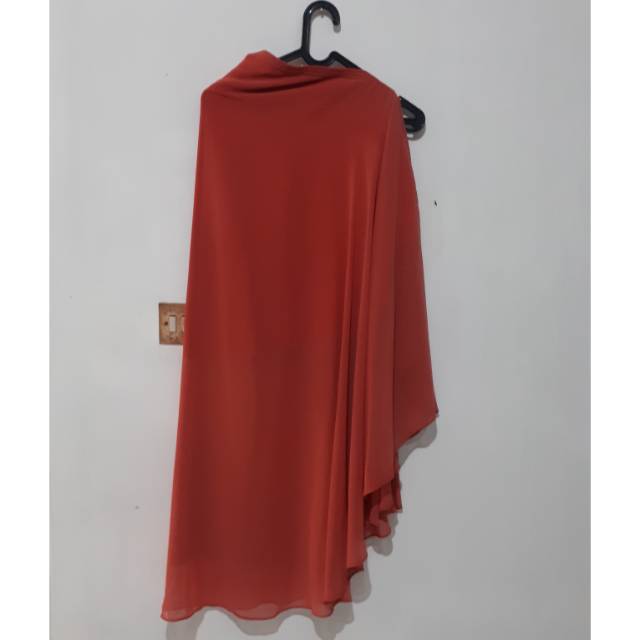 KHIMAR SOFT PET WARNA MERAH BATA/SALEM TERANG