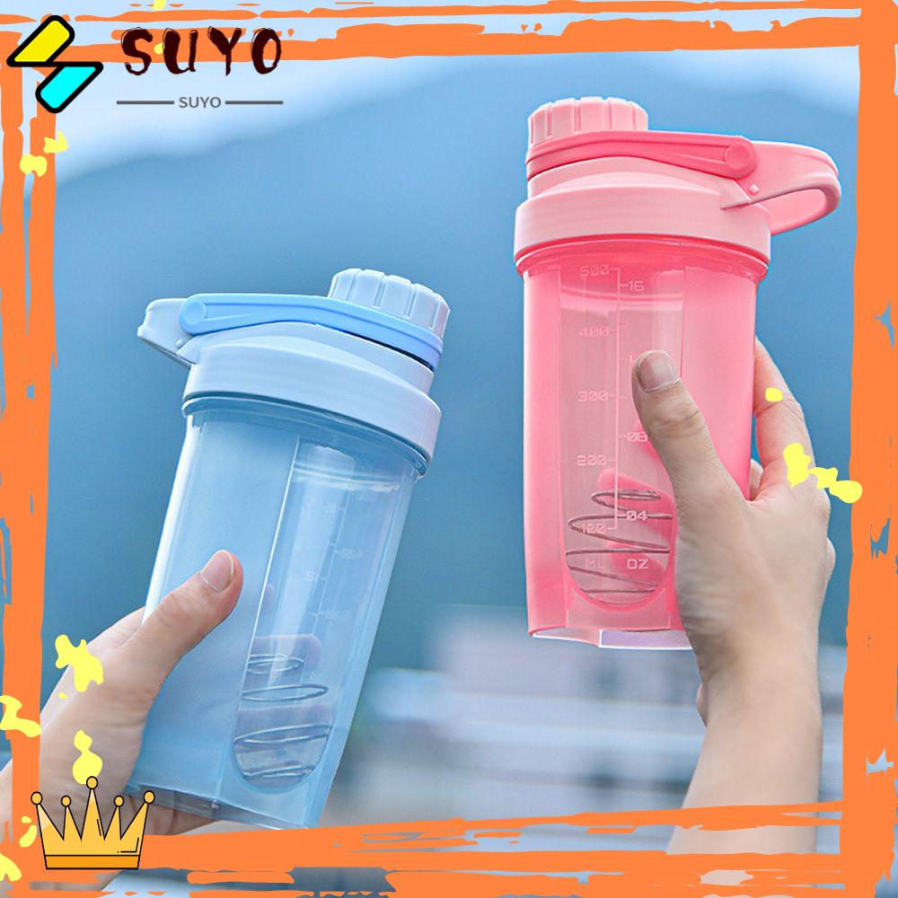 Suyo Botol Minum Portable Kapasitas Besar 500ml Dengan Bola Pengocok