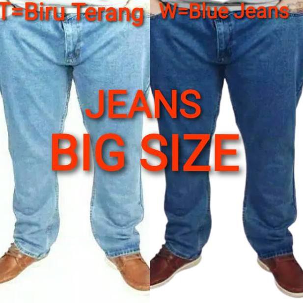 {T10 DF429} celana jeans jumbo pria, celana Levis jumbo ukuran besar  40 41 42 43 44 (CODE BY8290)