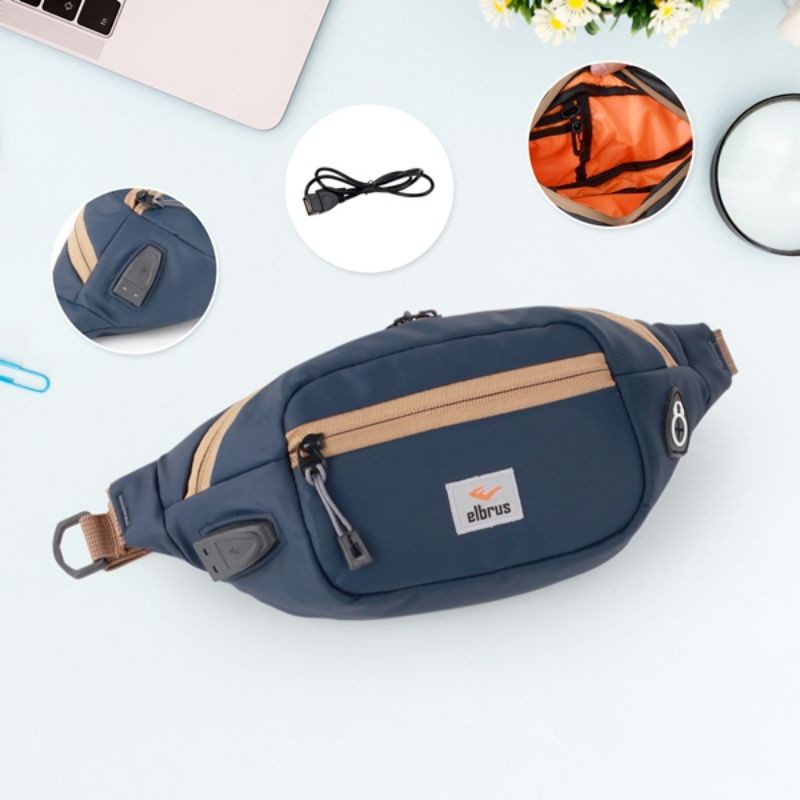 ARGL Tas Waistbag Selempang Tas Pinggang Pria Anti Air Tas Weistbag Westbag Wasbag Waterproof Cowok Multifungsi Murah Keren