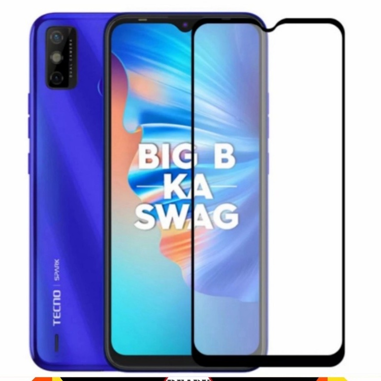 TECNO POVA 2 SPARK GO 2023 SPARK 10 NFC SPARK 6 GO SPARK 7 PRO TEMPERED GLASS FULL LEM ANTI GORES KACA TEMPRED FULL COVER SCREEN GUARD PELINDUNG LAYAR