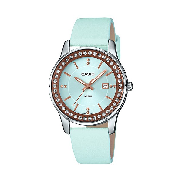 Casio Original Wanita LTP-1358L-2AVDF Leather Strap