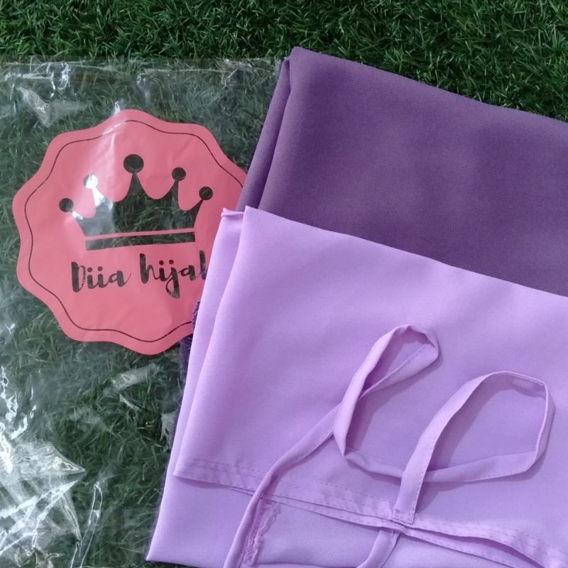 Jilbab Instan Hijab Bergo L Maryam Diamond Cantik Tali Belakang-Lavender / Lilac