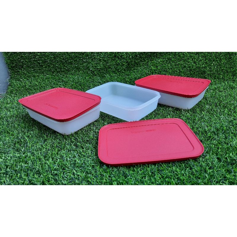Tupperware freezermate 1 L low 3 pc wadah penyimpanan di kulkas