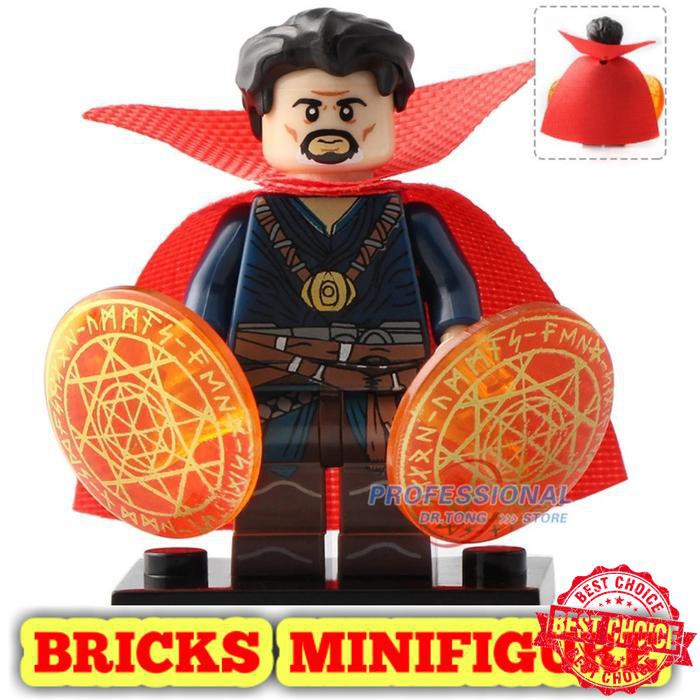 Terbaru Avengers Invinity War dr strange black panther Minifigure 8136 ebony