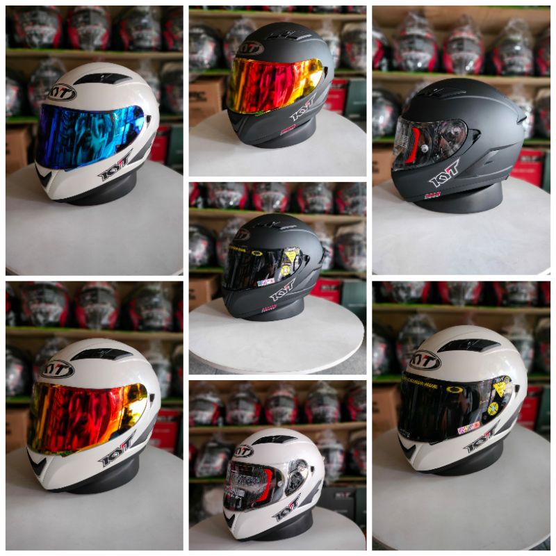 HELM KYT FULLFACE FALCON FR SOLID PAKET GANTENG