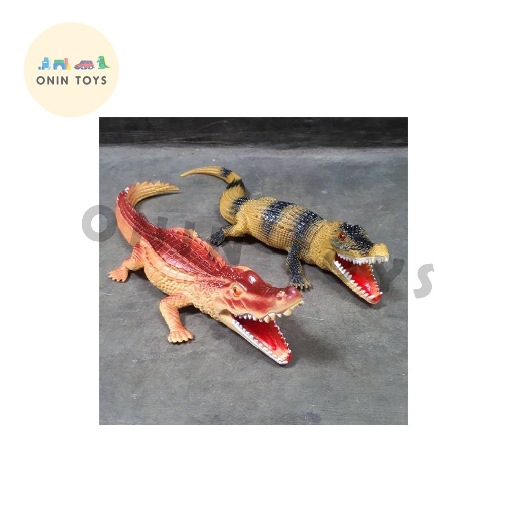 BUAYA BUNYI KARET / BUAYA KARET / ONIN TOYS