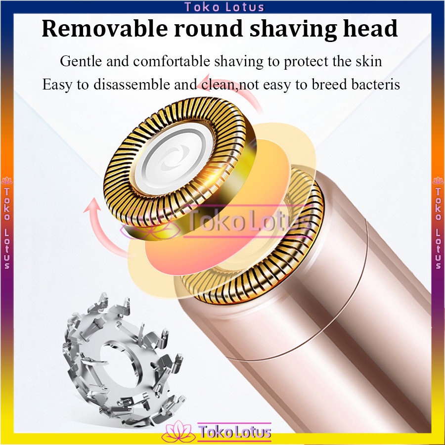 𝐓𝐄𝐑𝐁𝐀𝐑𝐔 𝐁𝐈𝐒𝐀 𝐂𝐎𝐃 - Remover Penghilang Bulu Wajah FLAWLESS Facial Hair [Bisa Bayar Ditempat]