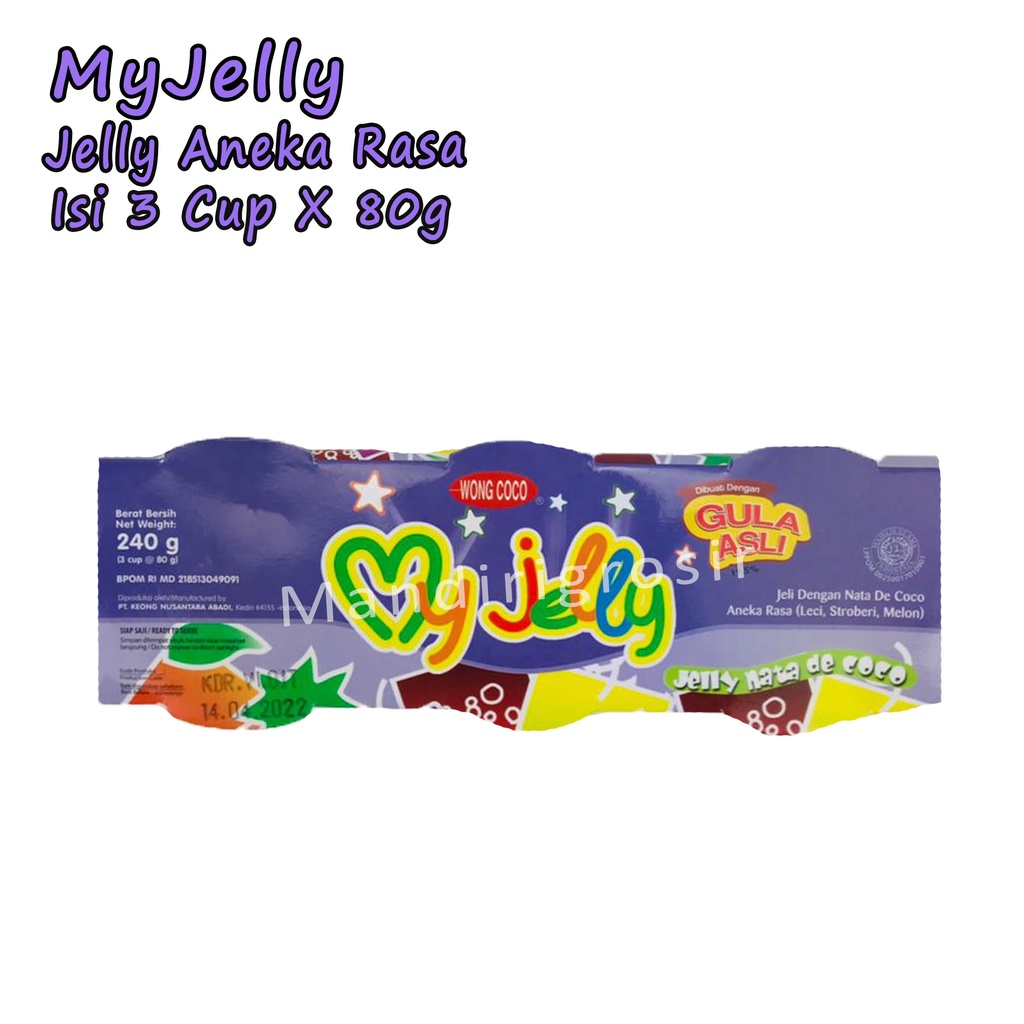 My Jelly *Wong Coco * Jelly Aneka Rasa * Isi 3cup X 80g