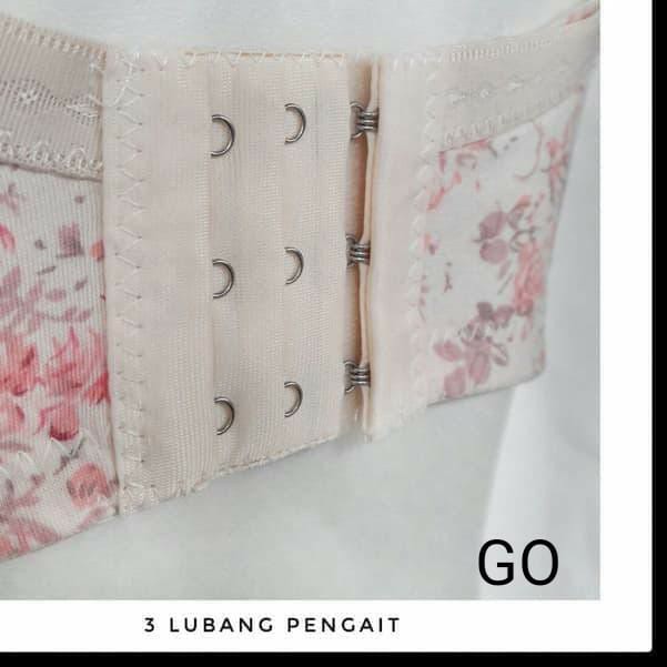 gos Sorex Bra Menyusui Motif Bunga Cantik Nursing Bra 8108 Tanpa Kawat 3 Kait Busa Sedang