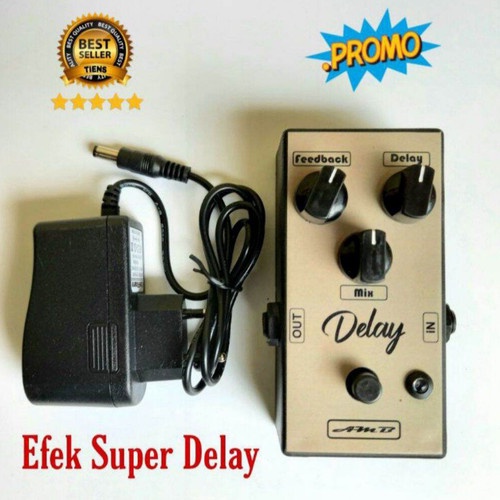 Efek Gitar AMB Delay Plus Adaptor