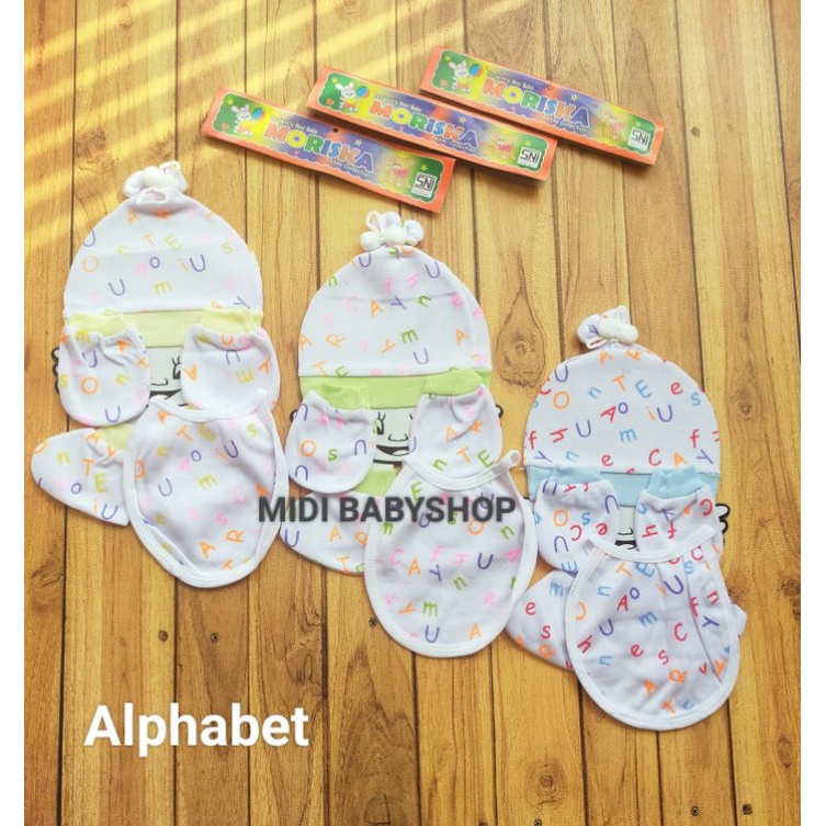 1 Set Topi Slabber dan Sarung tangan kaki motif lucu SNI