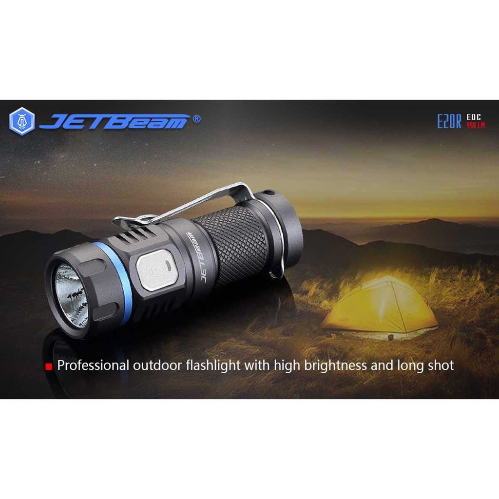 JETBeam E20R Senter LED SST40 N4 BC 990 Lumens