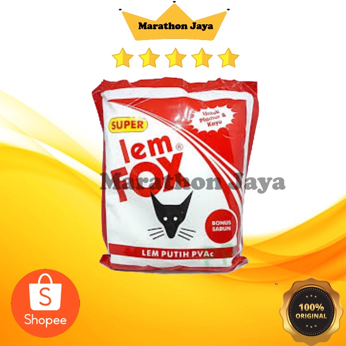 

LEM KAYU KERTAS FOX PUTIH 700 gr