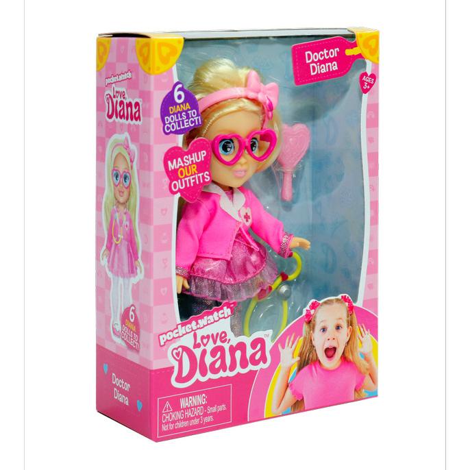 Mainan Anak Boneka Diana Love Diana Doctor Doll 6" Original