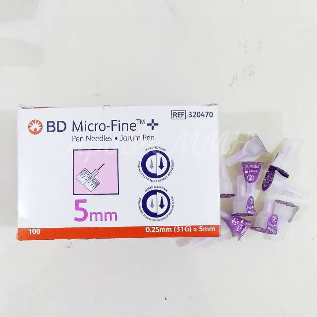 BD Micro-Fine Pen Needles Jarum Insulin 5 mm