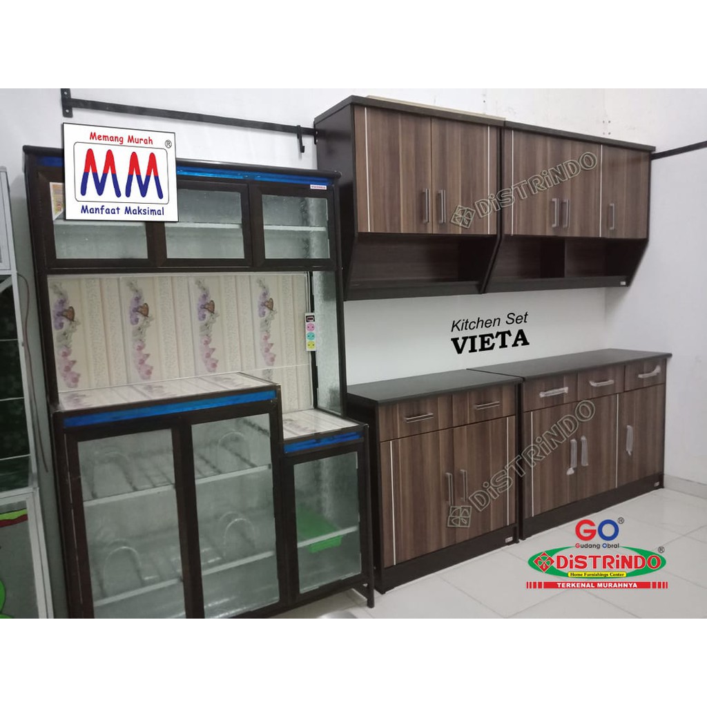 Kitchen Set Rak Dapur 2 Pintu Atas Bawah Kwalitas Terjamin Promo