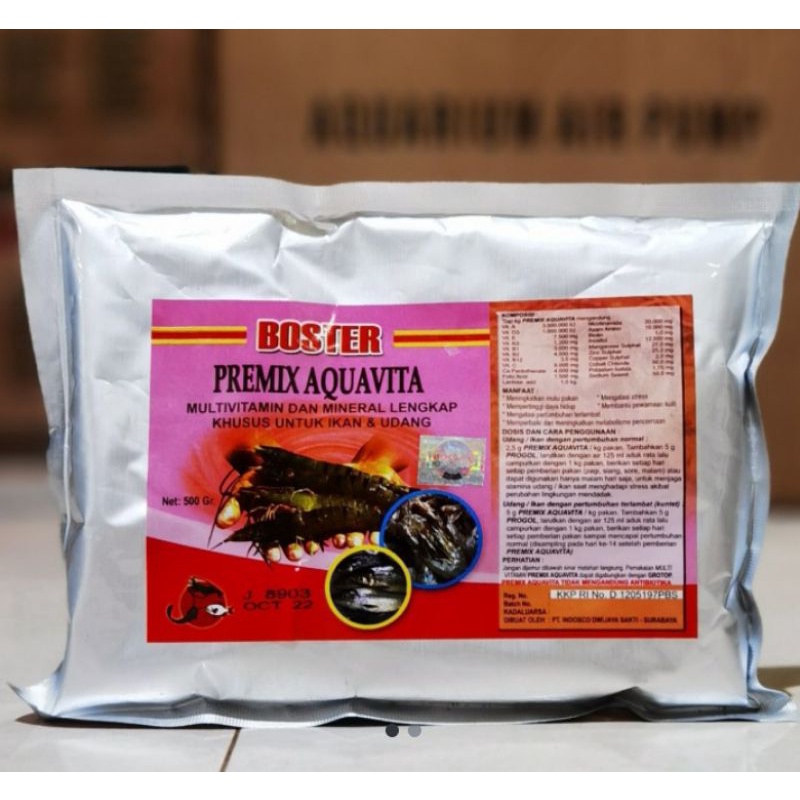 Jual Vitamin Ikan Boster Premix Aquavita Gr Shopee Indonesia