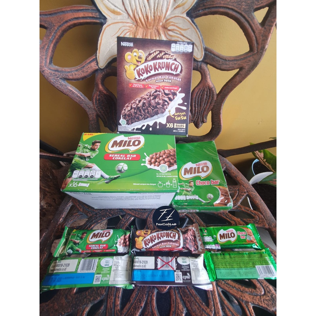 

Nestle MILO Sereal Bar Cokelat 23.5 gram | Nestle Milo Choco Bar 15 gram | Koko Krunch Sereal Bar Cokelat Susu 25 gram Halal MUI Made In POLANDIA ORIGINAL BARU GARANSI UANG KEMBALI