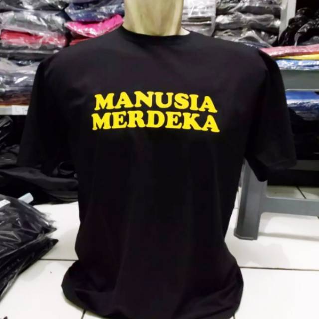 Kaos baju distro manusia merdeka