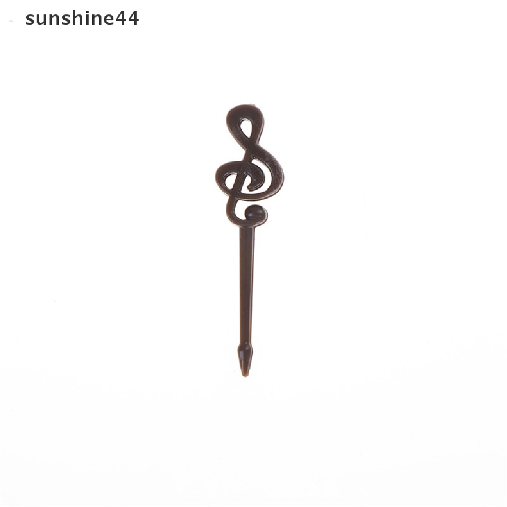 Sunshine 16pcs Garpu Buah Bentuk Not Musik Untuk Pesta