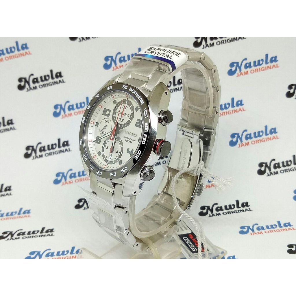 Seiko Criteria SNDD33P1 Chronograph White Dial | Jam Pria SNDD33