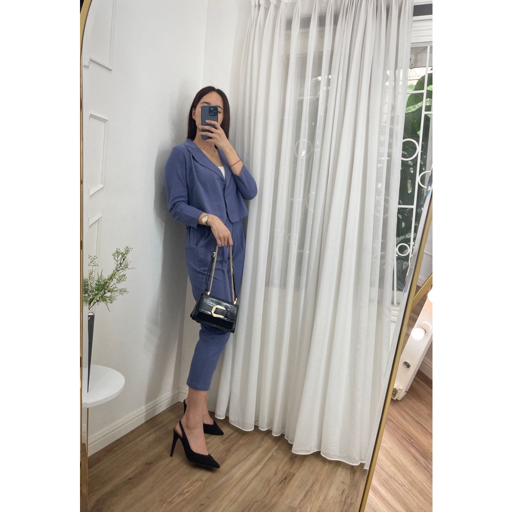 GBY CLOTHING - WINSHA ONE SET-BLUE