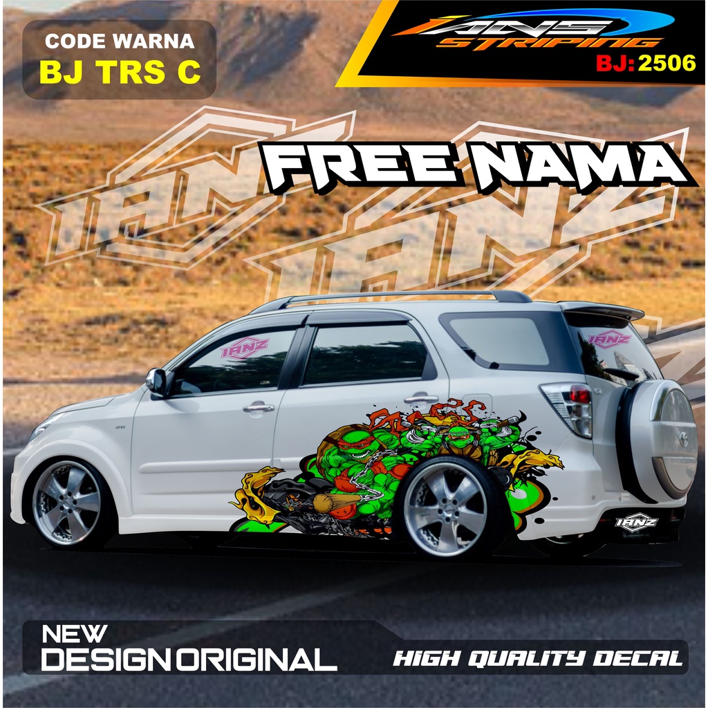 STICKER DECAL MOBIL TERIOS   / STIKER MOBIL GRAND LIVINA / VARIASI STIKER MOBIL AVANZA / STIKER MOBIL XENIA / STIKER MOBIL