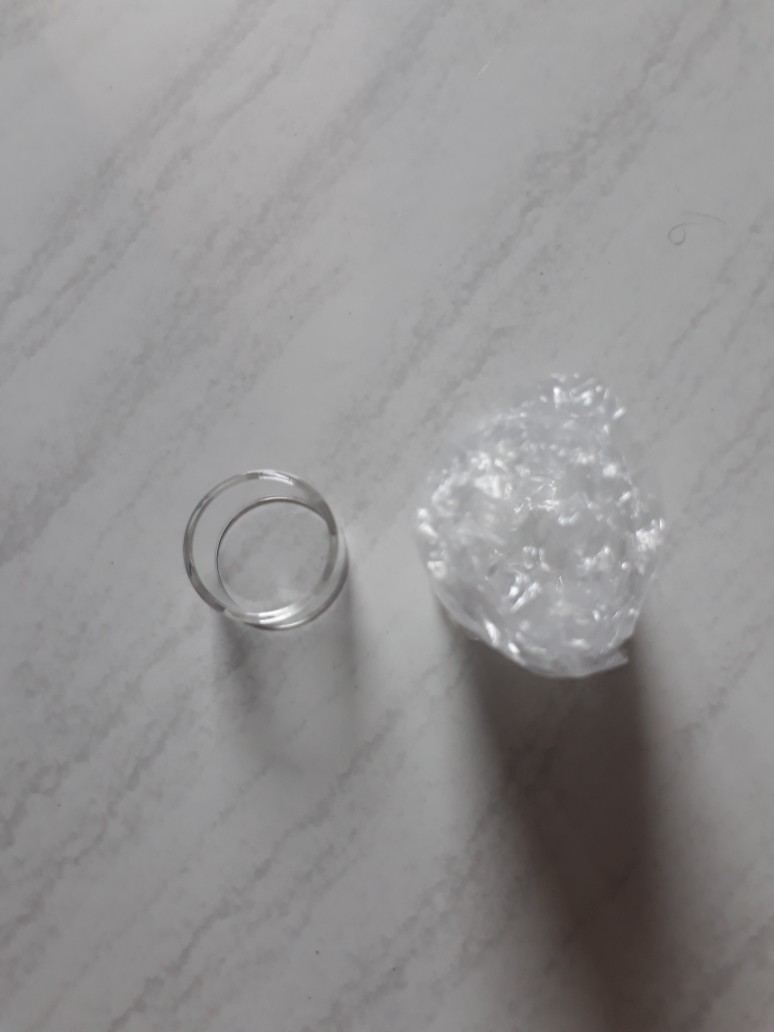 Kaca Gelas Merlin Mini Rta Flat Lurus 24mm Replacement Glass Pyrex