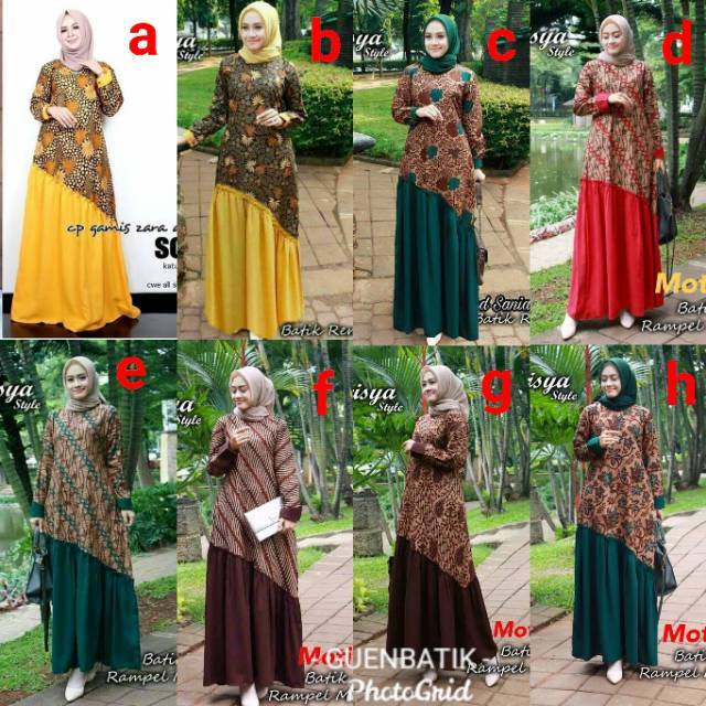 Meisya Stile GAMIS BATIK REMPEL MIRING best seller