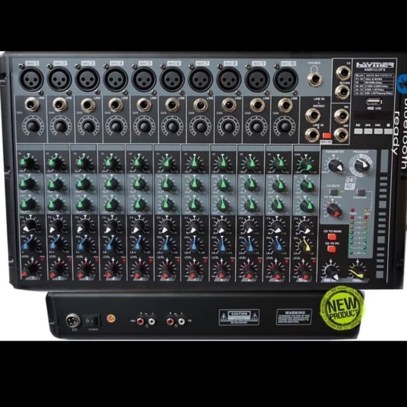 mixer audio Haymer HMR 12/2FX