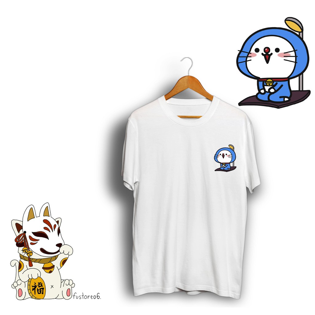 PENTOL 39 ALLSIZE OVERSIZE ANAK Quby Unyu Cosplay Costum Doraemon Baju Kaos Premium Cotton Combed