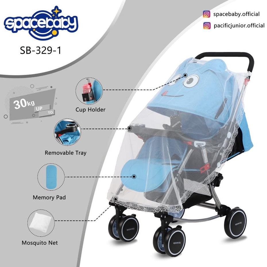 Baby Stroller SB 207 329-1 6202 Spacebaby Bisa Dilipat SB207 SB329-1 SB6202 Cabin Size Alat Bantu Kereta Dorong Anak Bayi Space Baby Extra Pad Rocker Reversible Stir Bolak Balik Kelambu SB 203 SB203 SB 204 SB204 SB 325-1 SB325-1 SB 330-1 SB330-1