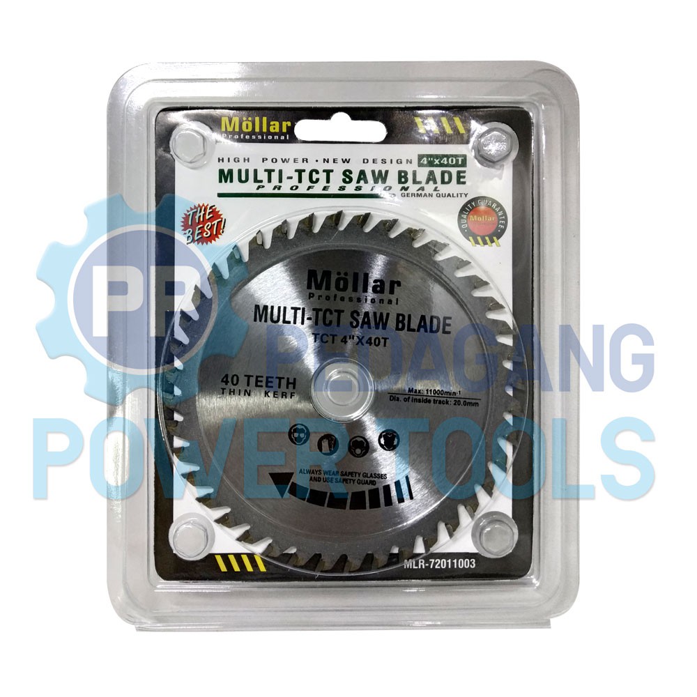 MOLLAR MATA GERINDA 4 X 40T GERGAJI KAYU MULTI TCT CIRCULAR SAW BLADE