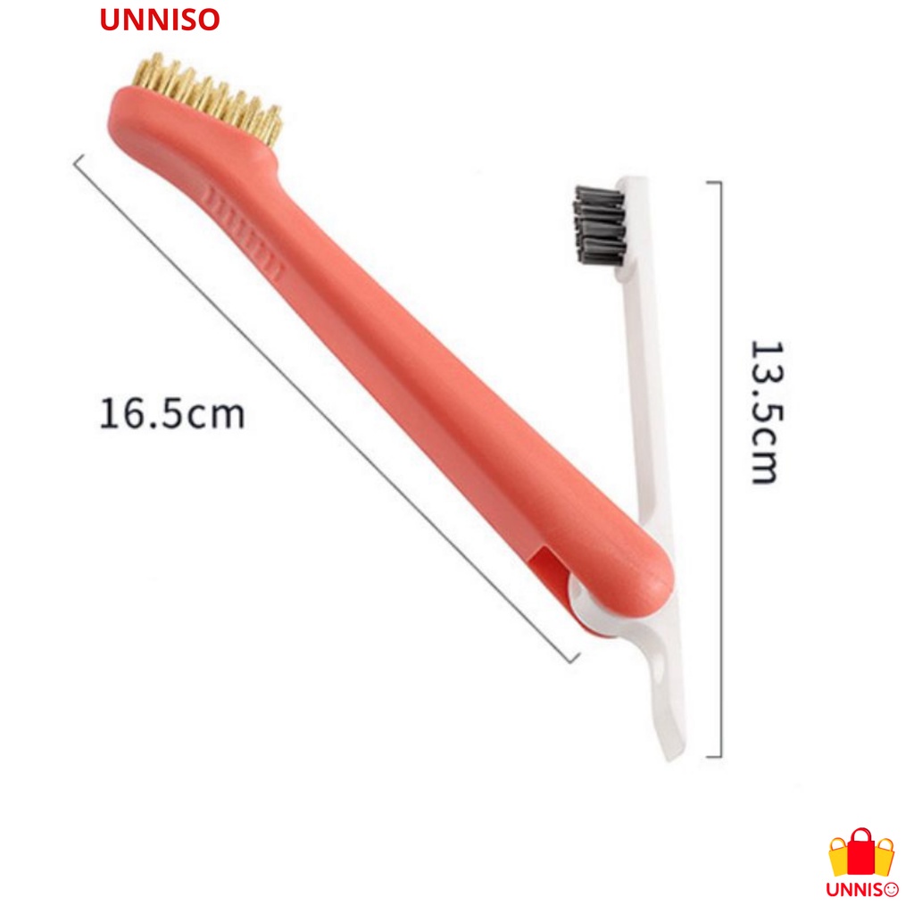 UNNISO - Sikat Serabut Kawat Pembersih Dapur Brush Wire 3 in 1 SSK2