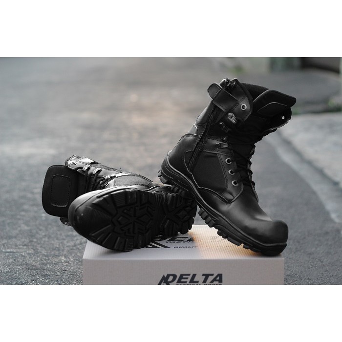 sepatu boots pria safety ujung besi dlt cheap tinggi 8inc bahan suede work and safety kerja proyek