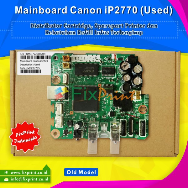 Motherboard Printer Canon iP2770 PCB Mainboard Board 2770 IP 2770 Normal Garansi 30 Hari