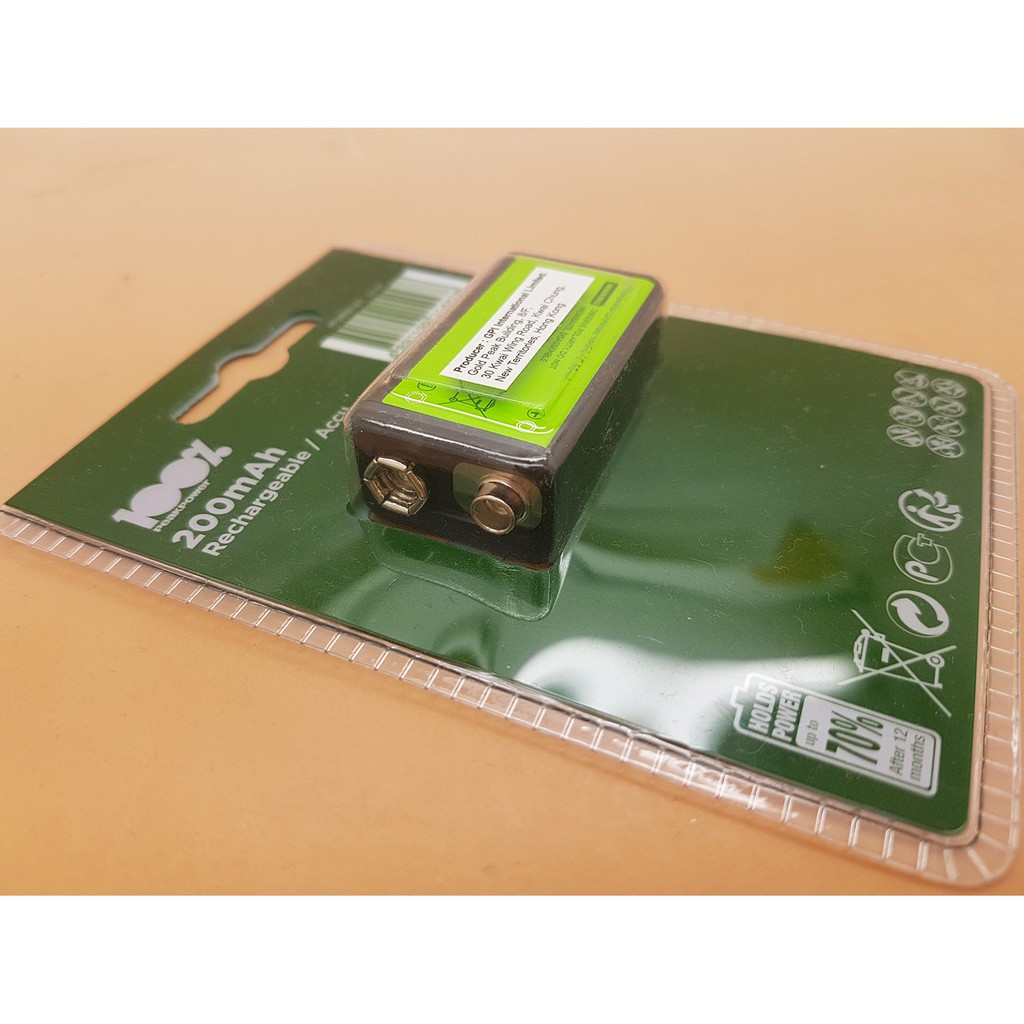 Peak Power 9v 200mAh Rechargeable / battery cas kotak