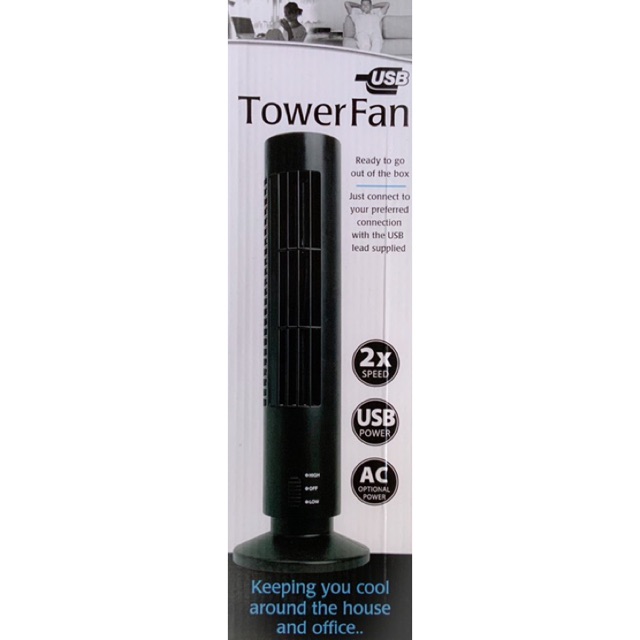 USB Tower Fan/ Kipas USB