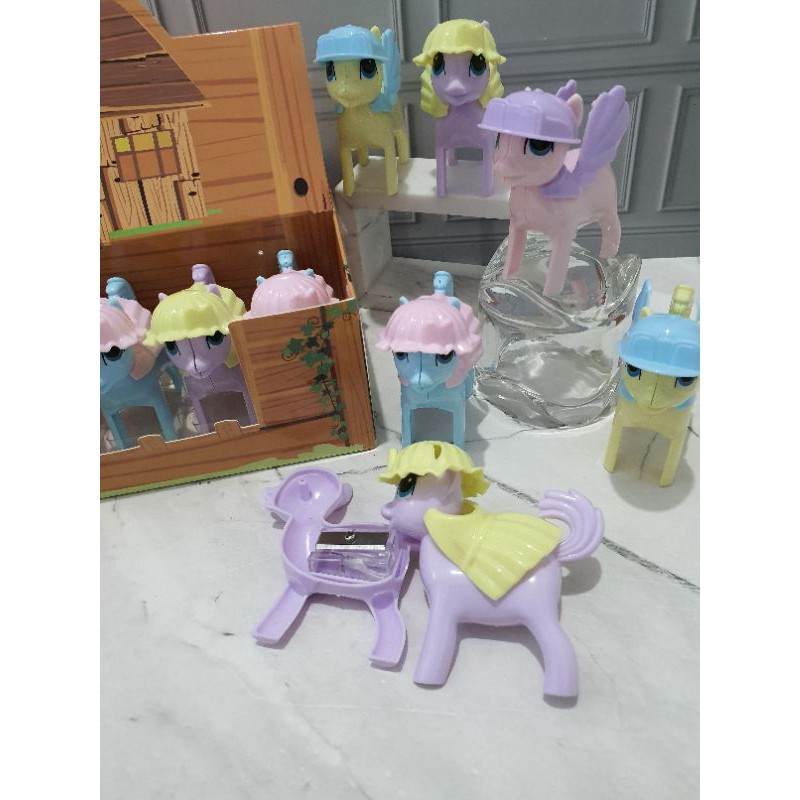 serutan pony/serutan kuda pony/rautan little pony/sharpener pony/orotan/rautan lucu-1