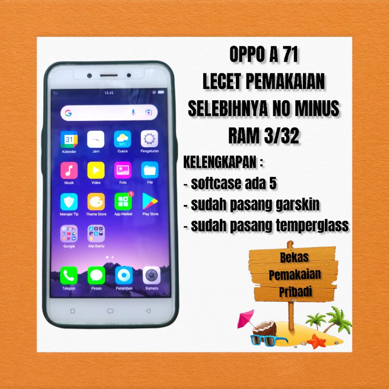 OPPO A71 (2018) RAM 3/32 SECOND