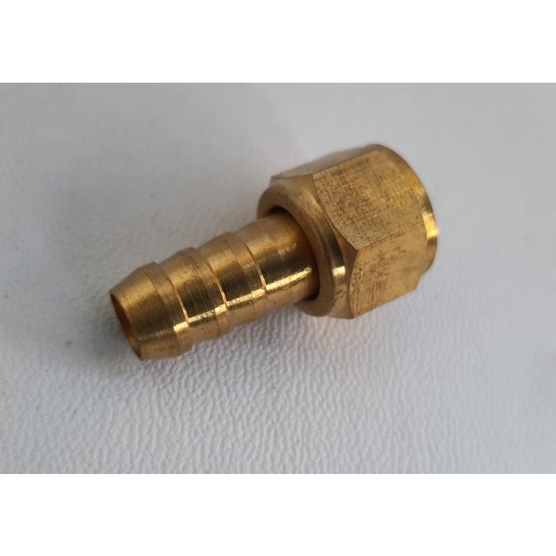 nepel selang spray gun/ sped dico kuningan 1/4 inchi