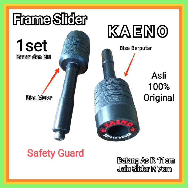 frame slider KAENO batang besi as dan jalu bisa muter original asli ori 1set bisa untuk semua merk