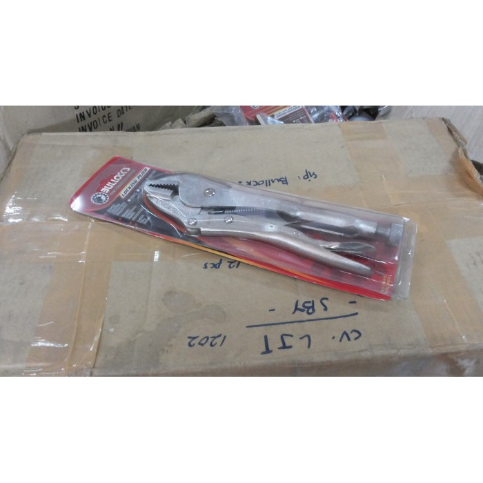 TANG BUAYA BULLOCKS RAHANG LURUS LOCKING PLIER STRAIGHT JAW